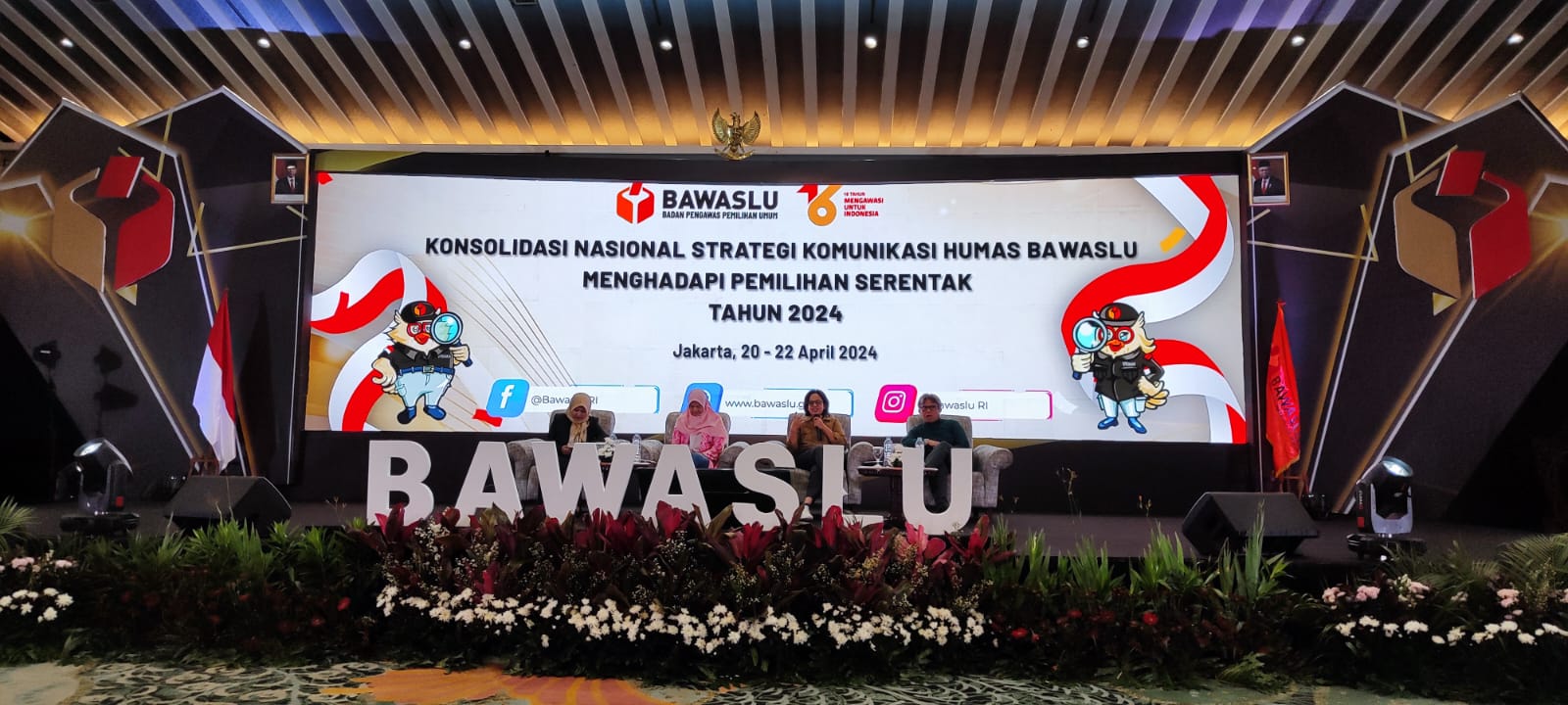 Kegiatan Konsolidasi Nasional Strategi Komunikasi Humas Bawaslu Menghadapi Pemilihan Serentak Tahun 2024