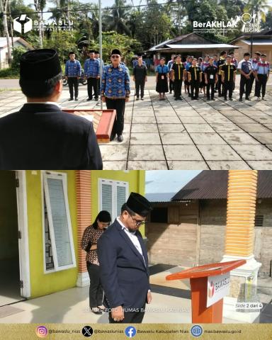 Upacara Kesaktian Pancasila Bawaslu Nias