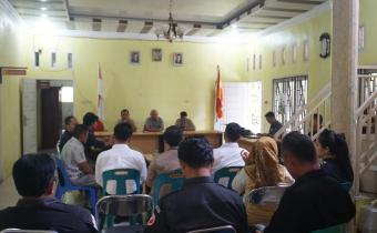 Ketua dan Anggota Bawaslu Nias Menerima Kunjungan KPU Kabupaten Nias, Selasa (10/06/2025)